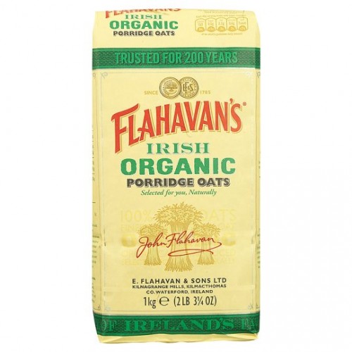 Flahavans Irish Organic Porridge Oats 1kg - Rolled Oats